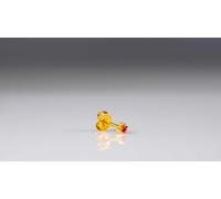 Caflon Blu 24 Carat Gold Plated Clawset October Birthstone Studs
