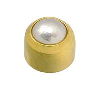 Caflon Blu 24 Carat Gold Plated Pearl Cabachon Studs, Pack of1