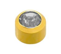 Caflon Blu Gold Plated Large April Birthstone Studs, 0.07 kg