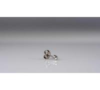 Caflon Blu White Stainless Heart Shape Studs
