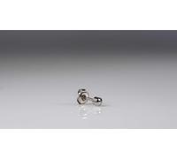 Caflon Blu White Stainless Regular Mini Plain Ball Studs, 0.07 kg