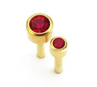 Caflon Gold Birthstone Ear Piercing Studs July