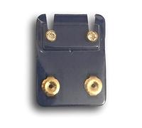 Caflon Official Blu Ear 4mm Piecing Crystal Studs - Choose your Colour/Style (Regular Ball, Gold Plated)