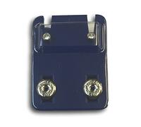 Caflon Official Blu Ear Piecing Crystal Studs - Choose your Colour/Style (Mini Ball, Stainless Steel)