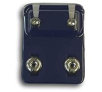 Caflon Official Blu Ear Piecing Crystal Studs - Choose your Colour/Style (Regular Ball, Stainless Steel)