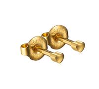 Caflon Official Blu Ear Piecing Studs Gold Mini Heart (2 Pairs)