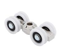 Cafopgrill 4 Wheels Sliding Door Runner, Hardware Pocket Door Hanger Ball Bearing - 0.8 Inch Wheel, Strong Load-Bearing Capacity Ultra-Quiet