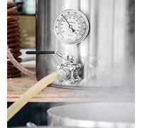 Cafopgrill Beer Thermometer Kit Weldless Bi-metal Homebrew Kettle 1/2" MNPT 0~220F for Homebrew Beer and Wine Thermometer