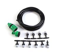 Cafopgrill Drip Watering Kit Automatic Water Mist System Hose Sprinkler Landscape Flower Garden Backyard Patio Micro Watering Kit (10 m)