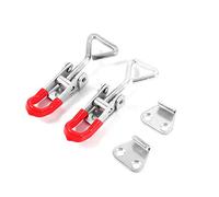 Cafopgrill Latch Lock Clamp, Set of 2 Cabinet Boxes Lever Handle Toggle Catch Latch Lock Clamp Hasp Metal Drawer Cabinet