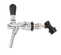 Cafopgrill Yosoo Adjustable Keg Beer Tap Faucet, Stainless Steel Chrome Tap with Ball Lock Flow Control, 7.7 x 7.1inches