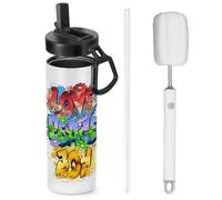 Cafultgo Replacement Lid 20oz Sublimation Tumbler - Fits Original 20oz Cups, Includes 1 Cup Cleaning Brush- Excluding Water Cup,(Activity Handle B)