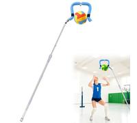 Cagaloi Volleyball Training System, Retractable Height 63-78 Inch, Spike Trainer with Hook - Lightweight for Serving, Spiking & Jump Practice, Real Ball Feel for All Skill Levels - （No Ball Included）