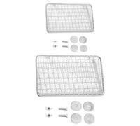 Cage Accessory for Birds - Stainless Steel Parrot Perch pletform - durble Stable Stand with Bolt Fixing for Medium Large Pet Parrots, Macaws, Cockatoos, Secure Bird Climbing Shelf for Cage Entertain