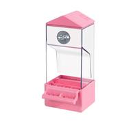 Cage Bird Food Dispenser - Outdoor Automatic Food Dispenser for Parrot, Transparent Tank for Canaries Cacatoi Blackbirds - Bird Meal Area