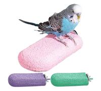 Cage Birds Stop and Promote a Comfortable Standing Experience with All Birds, Kano Stand, Kingfisher Pole - 3 x Parrot Toy Foot Play Sticks for Pet Supplies, Parakeets, Kakos