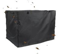 Cage Cover - Silver Coated Fabric Kennel Cover | Breathable Double Door Cage Cover | Crate Cover with Vent Window | Waterproof Kennel Supplies