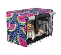 Cage Covers for Dog Crates Pet Kennel Cover Rollers Shades Cartoon Bright Red Watermelon
