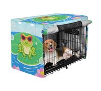 Cage Covers for Dog Crates Pet Privacy Cover Roller Shades Cool Frog Cute