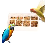 Cage Feeder - 8 -chamber Anti--Migration Bird Feeder Pet Animal Accessories on Patio | Garden, Balcony, Patio, Inside and Yard, Raga Neck Balcony Hook Food Water Breakfast