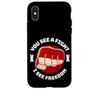 Cage Fighter MMA Mix Martial Arts Jiu Jitsu Case for iPhone X/XS