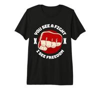 Cage Fighter MMA Mix Martial Arts Jiu Jitsu Premium T-Shirt