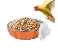 Cage Food Bowl, Bird Drinking Bowl, Hanging Stainless Steel Container, Clean Animal Nutrition Solution, Splash Guard Construction, Exotic Care Accessories, Application for Parakeets Interior