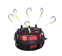 Cage for Baits | Inverted Bottom Bait Cage, with 6 Hooks and 360 Degree Rotation for Perch Torpedo Tilapia Men Camping Travel