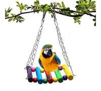 Cage Hammock Swing - Cockatiel Cage Hammock Swing Toy with Metal Chain and Clasp - Safe and Chew Toy for Hanging Pet Bird Cage Accessories