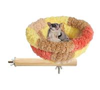 Cage House For - Perch For In Warm Velvet Flannel, Shelter For Insulated, Wooden Cage Accessory | Pet Hut Per Pic