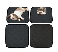 Cage Liner | 4 Pieces Absorbent Mat for Training and Sleep,Washable Non-Slip Mat - for Small Animals Hamster Hedgehog Chinchilla Habitat Area M