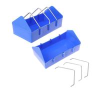 Cage Mounted Feeders for Small Poultry Thick Shatterproof and Removable Wire Dividers Accommodating Multiple Birds Comfortably Cage Attached Feeders