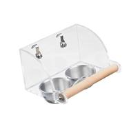 Cage Mounted Parrots Feeder Bowl Durability Parakeet Food Container Easy To Clean For Home And Pet Shops