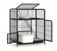 Cage, Multi-Level, 77 x 52 x 100 | Interior , Tiered , Cat Keeping, For Apartment Dwellers