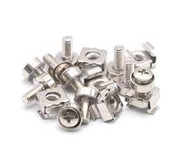 Cage Nuts And Screws M6x20 Carbon Steel Nickel Plated Cage Nut Tool 50 PCS