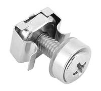 Cage Nuts for Network Cabinets 20Pcs M5*20 Nickel Plated Iron Rack Mounting Hardware Kit with Captive Screw Nuts for IT Professionals and Data Center Racks