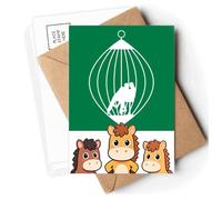 Cage Restriction Male Female Relationship Postcards Envelopes Cards Mailing Year Horse