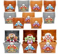 Cagemoga 12 Pack Halloween Treasure Box Toys Tricky Clown Prank Scare Box Funny Weird Ghost Surprise Box for Prank Prop Halloween Party Gift, 3 Colors