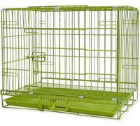 Cages For Dogs Cat Indoor, With Tray, Good Load Bearing, Thickening And Reinforcement, Folding, Nanospraying, For Small Animal, Kitty, Bunny(Green,91 * 56 * 67cm)