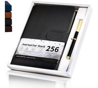 CAGIE A5 Executive Notebook & Pen Set - Gift Boxed Leather Journal Notebook, 256 Pages, Magnetic Closure - Gift for Professionals, Colleagues, Bosses or Graduation