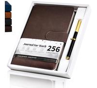 CAGIE A5 Executive Notebook & Pen Set - Gift Boxed Leather Journal Notebook, 256 Pages, Magnetic Closure - Gift for Professionals, Colleagues, Bosses or Graduation