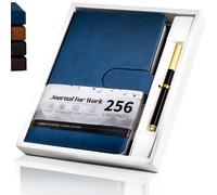 CAGIE A5 Executive Notebook & Pen Set - Gift Boxed Leather Journal Notebook, 256 Pages, Magnetic Closure - Gift for Professionals, Colleagues, Bosses or Graduation