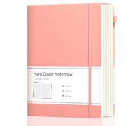 CAGIE Journal Notebook Lined A5 for Women, 320 Pages 100gsm Thick Paper, Hardback Notebook for Writing, Work, Diary & Notes Work, Note Taking, Travel, School, Pink, 5.7x8.3 Inch