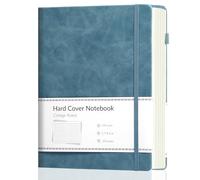 CAGIE Journal Notebook Lined A5 for Women, 320 Pages 100gsm Thick Paper, Hardback Notebook for Writing, Work, Diary & Notes Work, Note Taking, Travel, School, Blue, 5.7x8.3 Inch