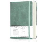 CAGIE Journal Notebook Lined A5 for Women, 320 Pages 100gsm Thick Paper, Hardback Notebook for Writing, Work, Diary & Notes Work, Note Taking, Travel, School, Green, 5.7x8.3 Inch