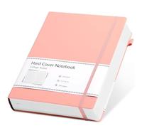 CAGIE Journal Notebook Lined B5 for Women, 320 Pages 100gsm Thick Paper, Hardback Notebook for Writing, Work, Diary & Notes Work, Note Taking, Travel, School, Pink, 5.7x8.3 Inch