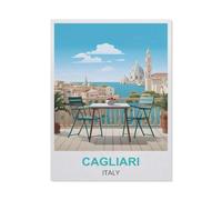 Cagliari Italy，Jigsaw Puzzles for Adults 1000 Piece, Classic Puzzle Teens Boys Girls Puzzles Sturdy Tight Fitting Pieces,Letters On Back for Ideal Challenging And Gift（75x50cm）-S24