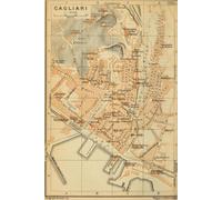 Cagliari Italy Map Journal: Vintage Map Notebook