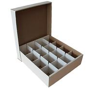 CAGO Giant Deck Box - 10 Boxes Storage (White) with 16 Compartments for TCGs + Collect-it Sleeves