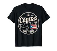 Caguas Puerto Rico City Travel Palm Trees Design T-Shirt